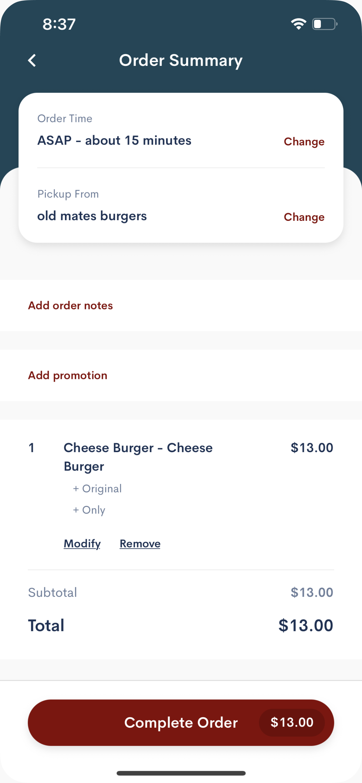 Old Mate's Burgers screenshot 3