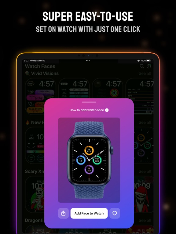 Screenshot #6 pour Color Lifestyle Watch Faces