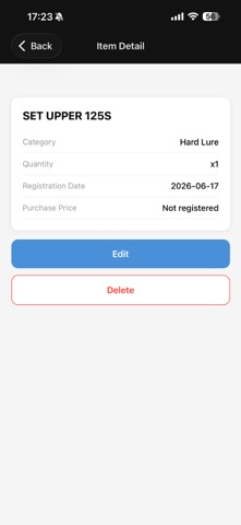 TackleBox Manager iPhone screenshot