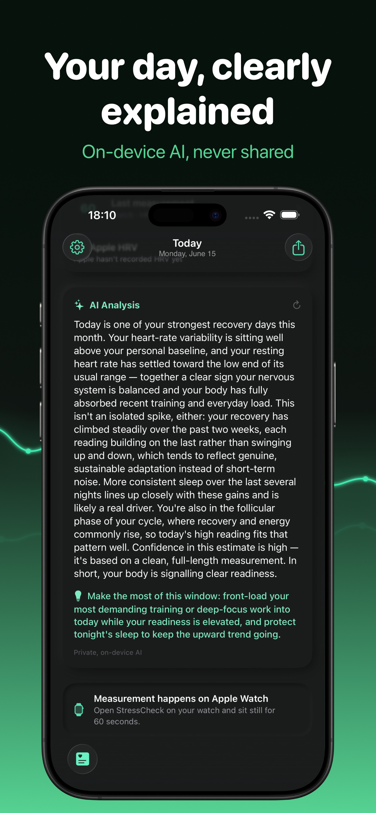 Stress Check: HRV for Watch