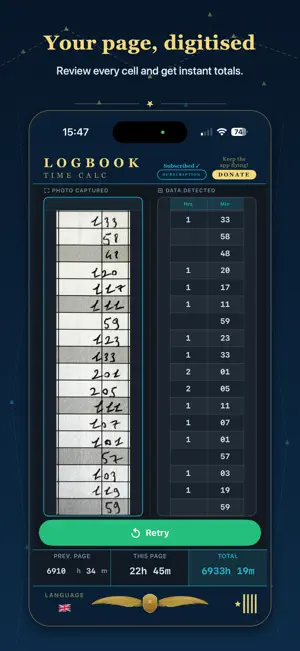 Logbook Time Calc screenshot 1