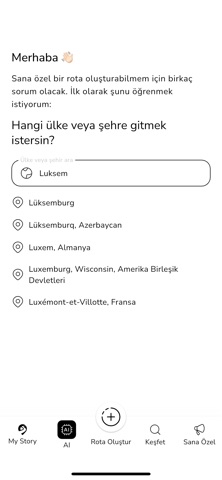 Routestory iPhone screenshot