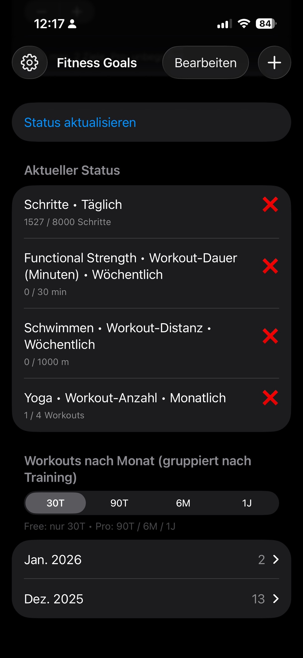 FitnessGoals screenshot 3