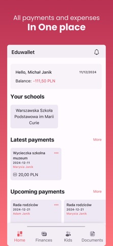 Eduwallet screenshot