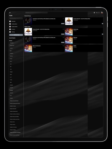 HB Music Feed iPad screenshot