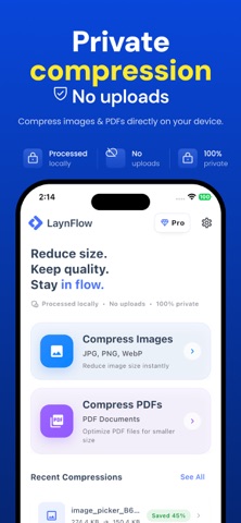LaynFlow: PDF Image Compressor Screenshot 1 of 4