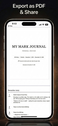 My Mark: Shadow Work AI Diary Screenshot 5 of 6