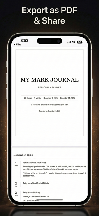 My Mark: Shadow Work AI Diary Screenshot 5 of 6