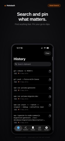 Hotstash – Clipboard Manager screenshot