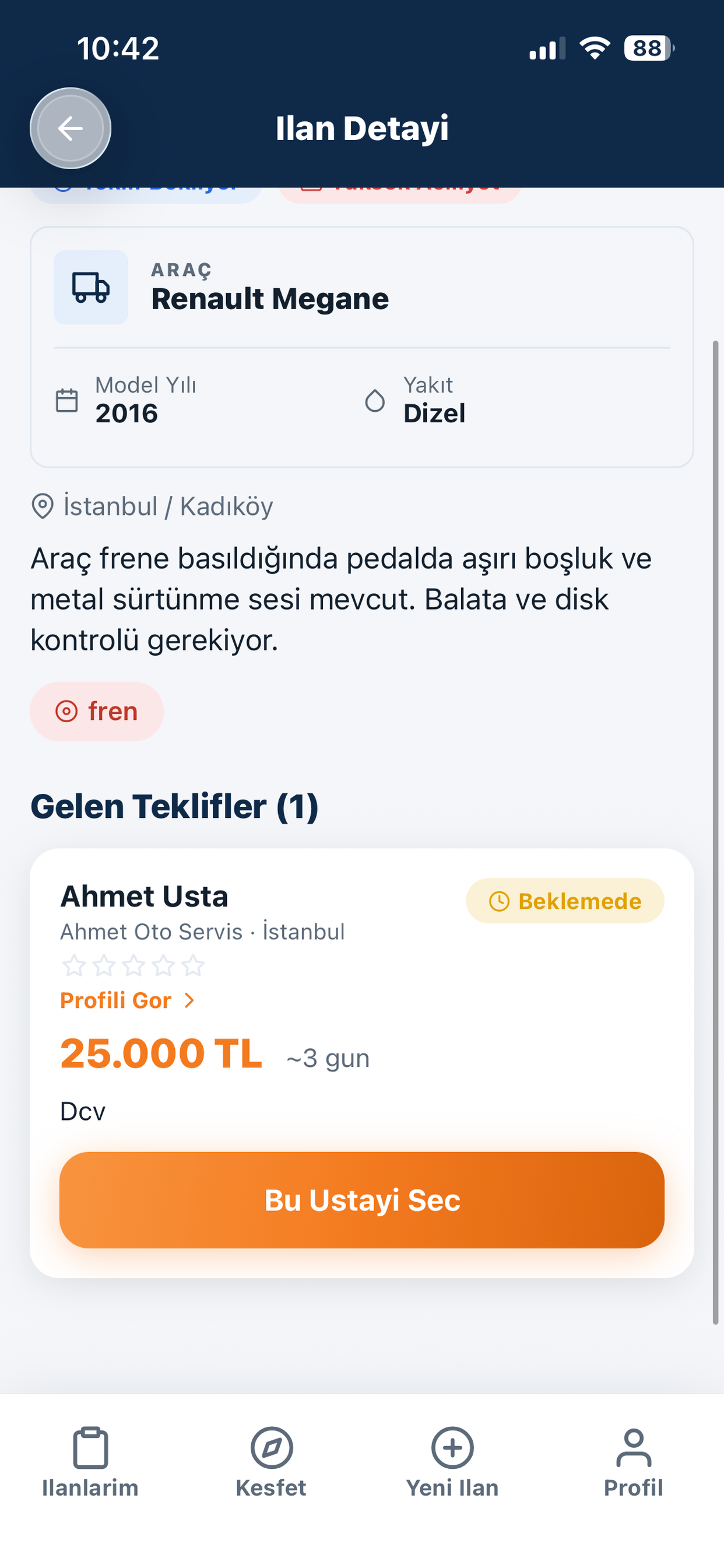 Sanayiden Teklif