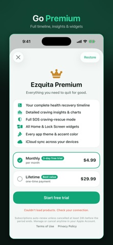 Ezquita: Quit Smoking iPhone screenshot