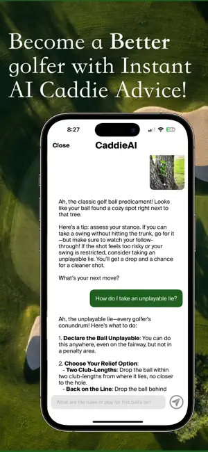 CaddieAI - Golf Swing screenshot 1