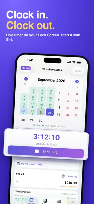 WorkPay: Shift & Tip Tracker screenshot 2