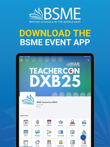 BSME Events iPad screenshot