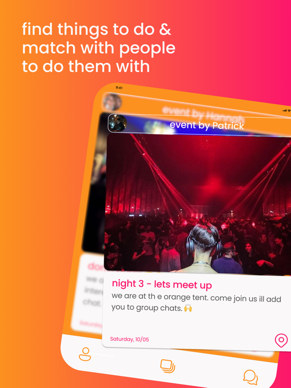 Screenshot #4 pour mingel: friends & events app
