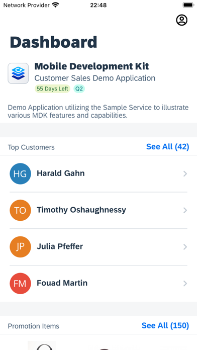 Screenshot #1 pour SAP Mobile Services Client