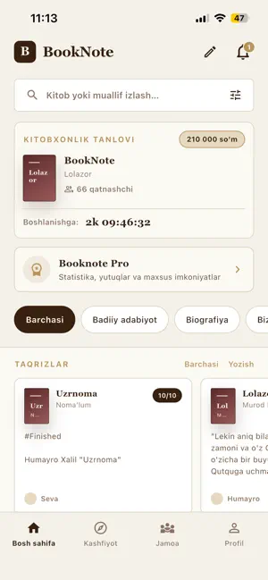 BookNote - Halol sharhlar screenshot 1