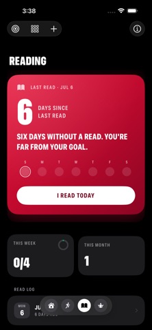Day Zero - Habit Ledger iPhone screenshot
