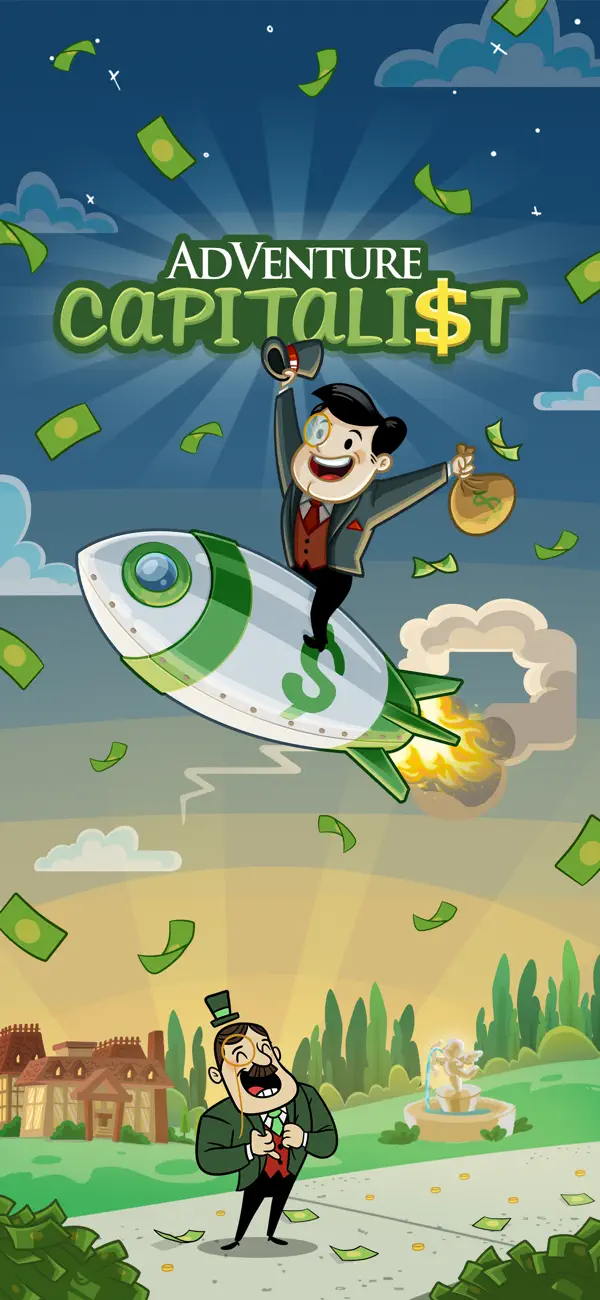 #1. AdVenture Capitalist：Simulator (iOS) Av: Hyper Hippo Publishing Ltd.