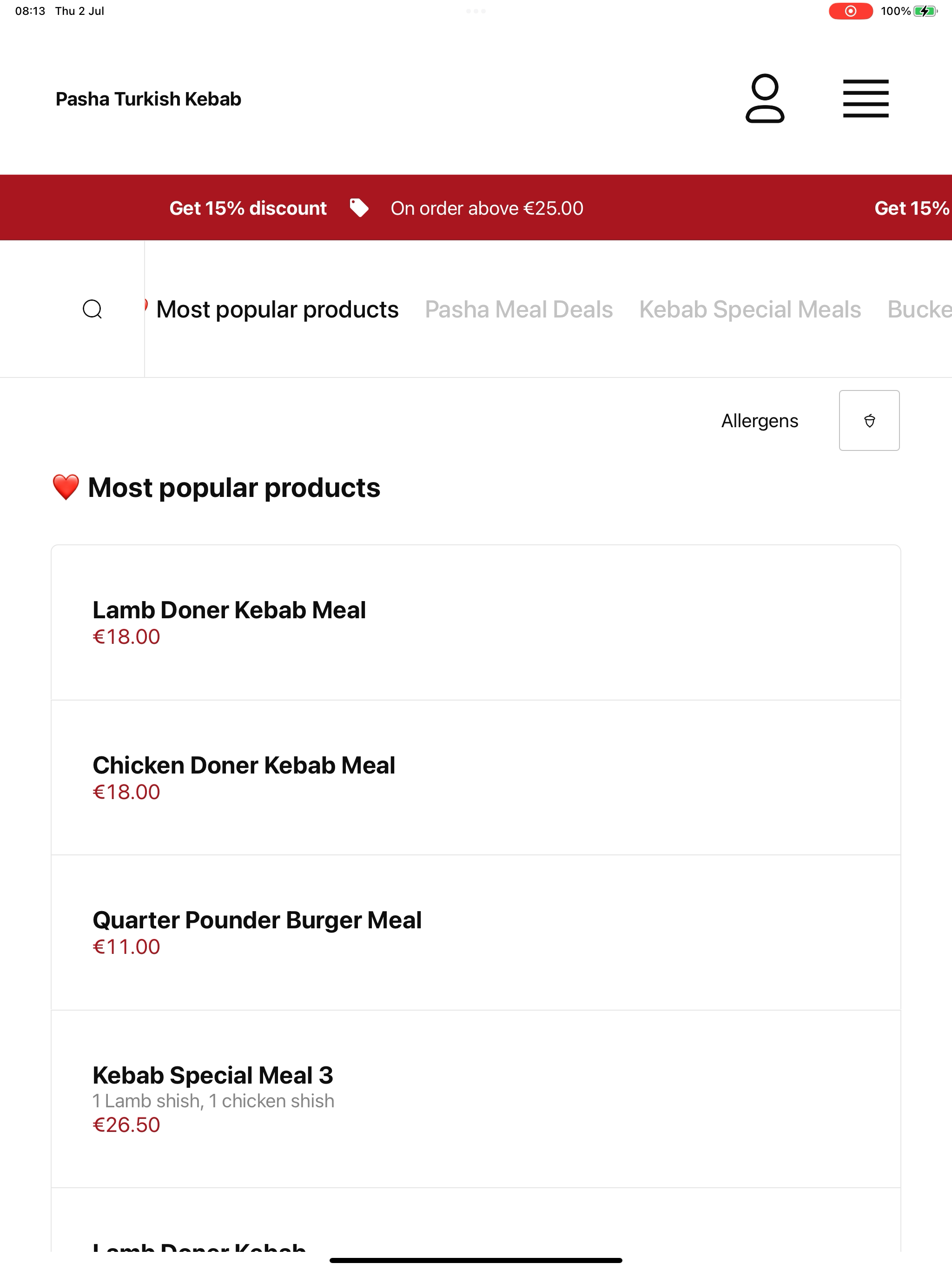 Pasha Turkish Kebab screenshot 14