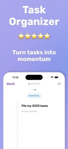 Blurb - Your Mind's Sidekick iPhone screenshot