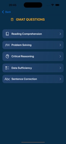 GMAT PREP : TESTS Screenshot 4 of 8