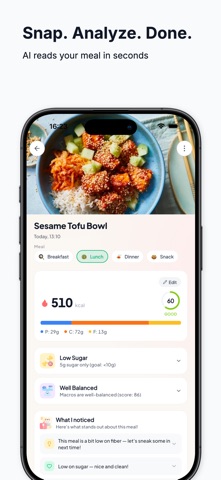 Foodly - AI Calorie Tracker iPhone screenshot