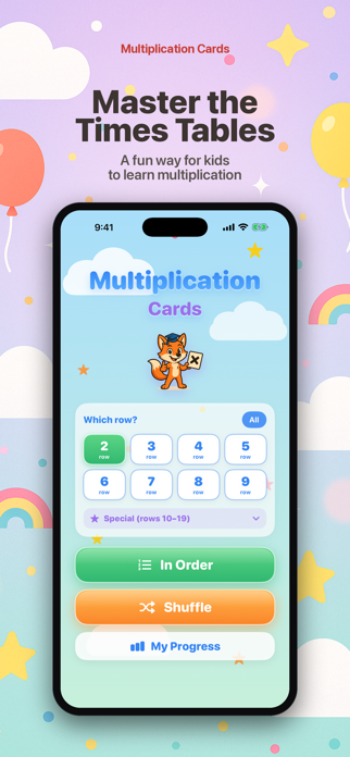 Multiplication Cards: Fox Screenshot 1 of 10