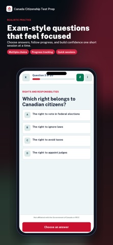 Canada Citizenship Test Prep screenshot