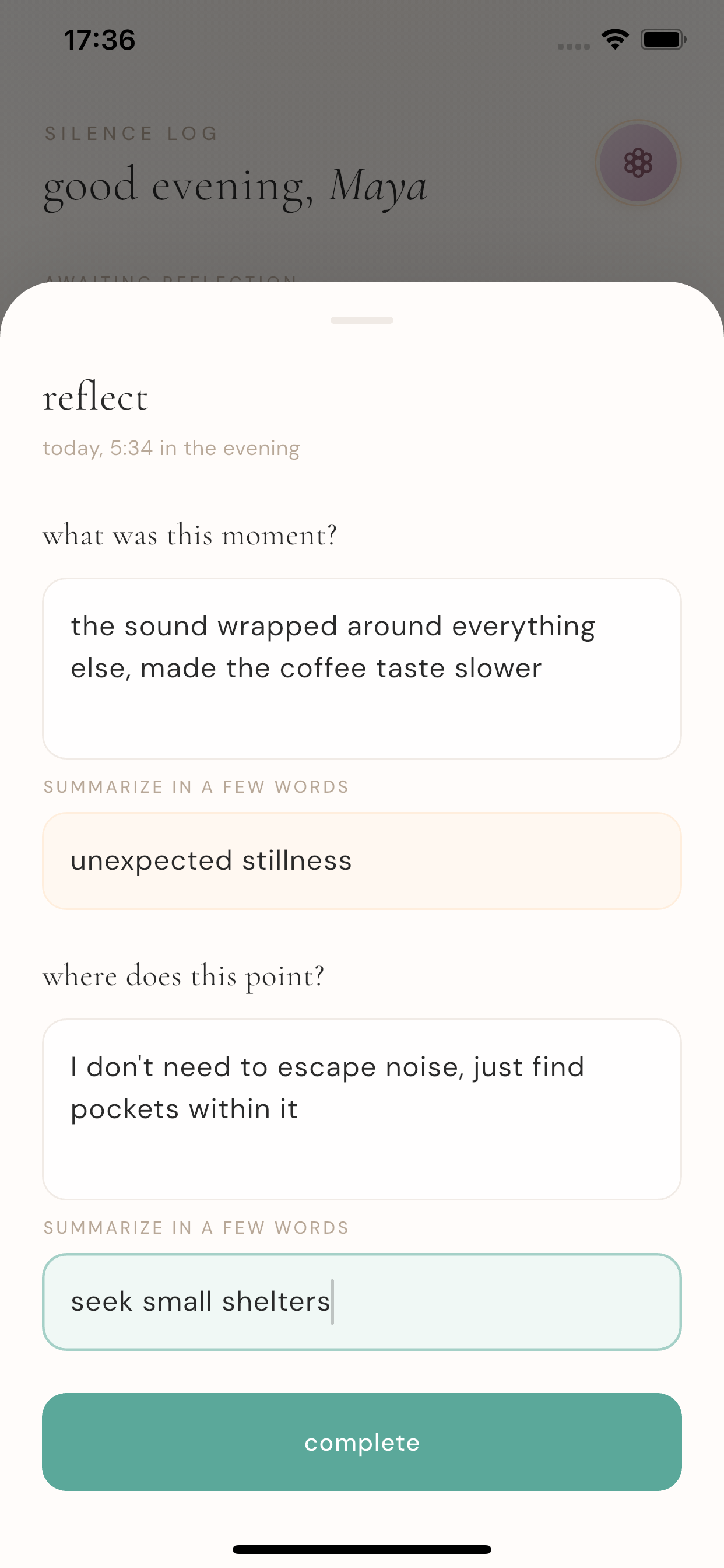 Silence Log screenshot 4