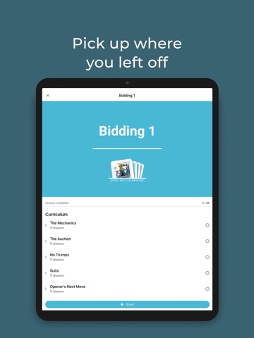 The Online School of Bridge iPad screenshot 2