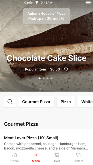 Auburn House of Pizza iPhone screenshot 2 - Food & Drink app
