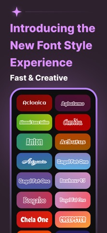 Fonts Style - Lettering Design iPhone screenshot