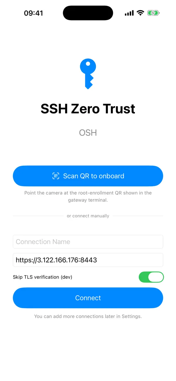 #2. OSH - Zero Trust SSH (iOS) Tekijänä: Open layer technologies L.L.C S.O.C