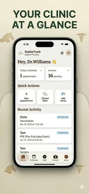 StableTrack Equine screenshot 2