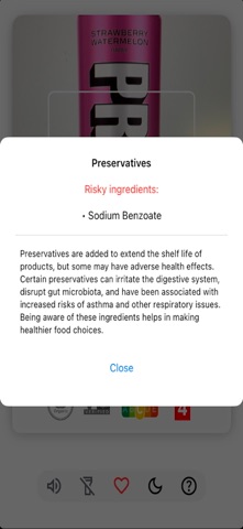 myha - food scanner screenshot