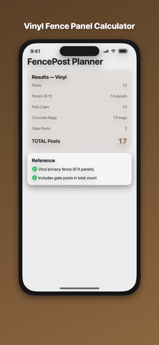 Fence Post & Material Planner Screenshot 3 of 3