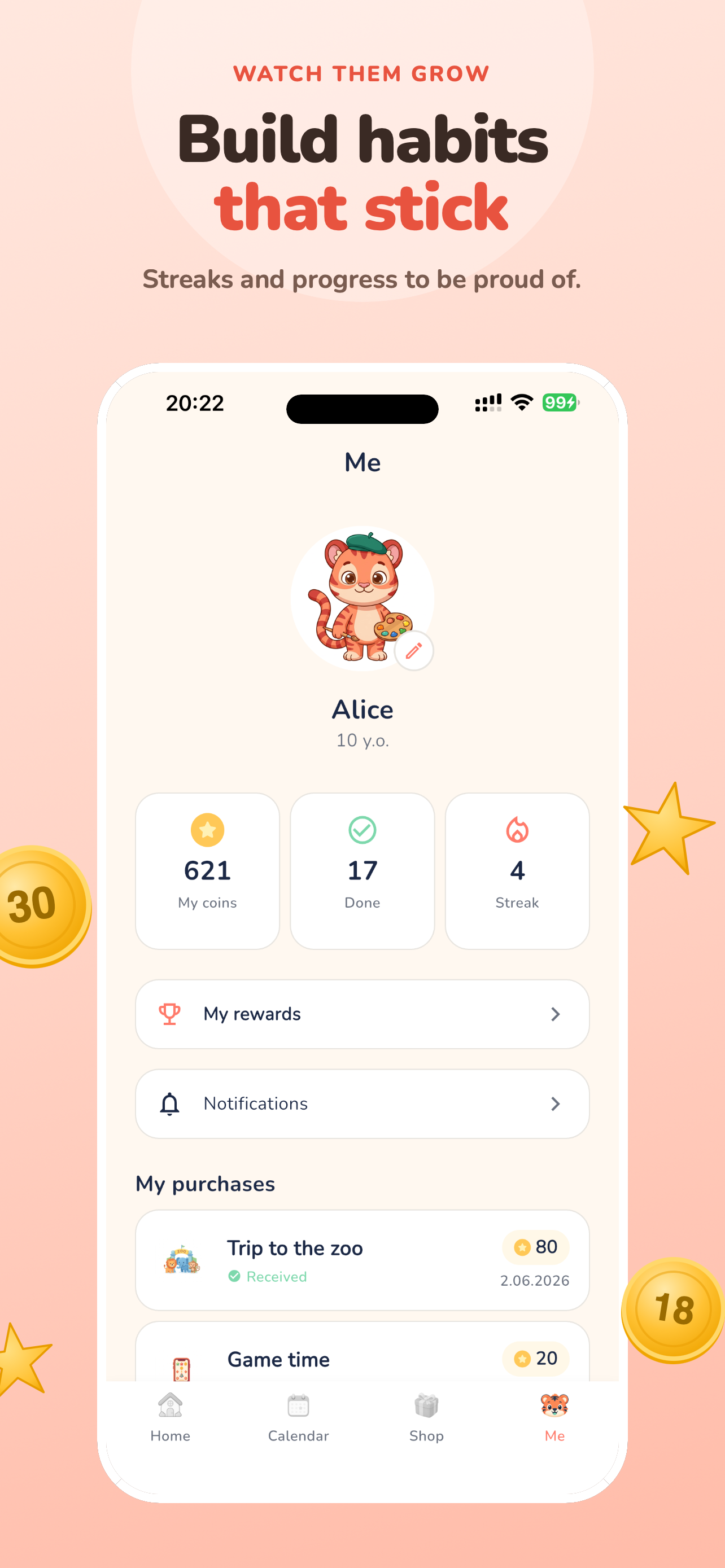 Bravo Family - chores tracker