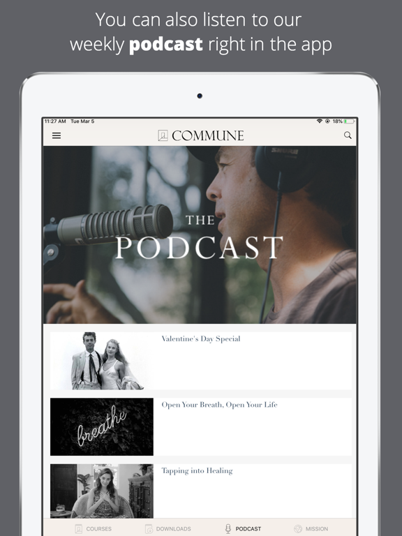 Commune: Life-Changing Courses iPad screenshot 5 - Education app