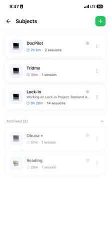 Lock-in  - focused studying Screenshot 9 of 10