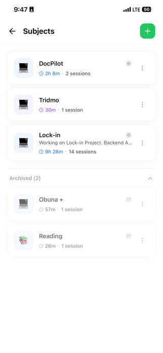 Lock-in  - focused studying Screenshot 9 of 10