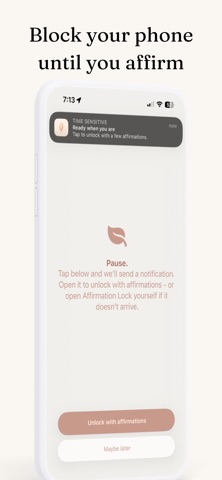 Affirmation Lock: App Block screenshot