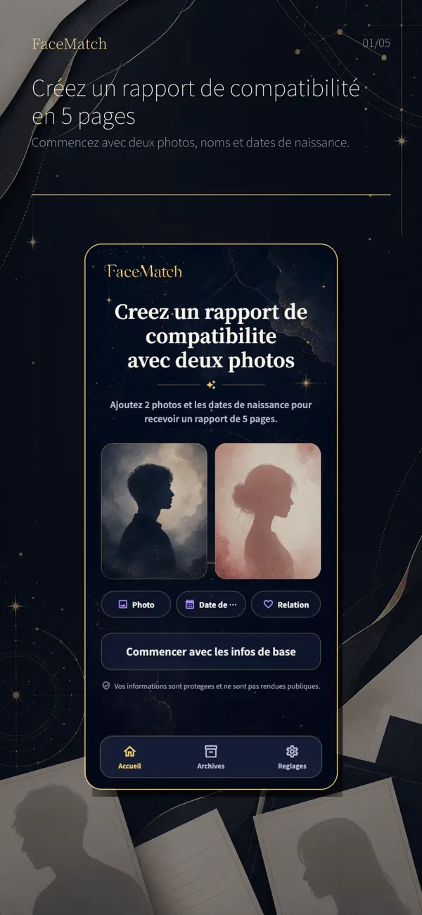 Screenshot #1 pour VisageMatch Rapport