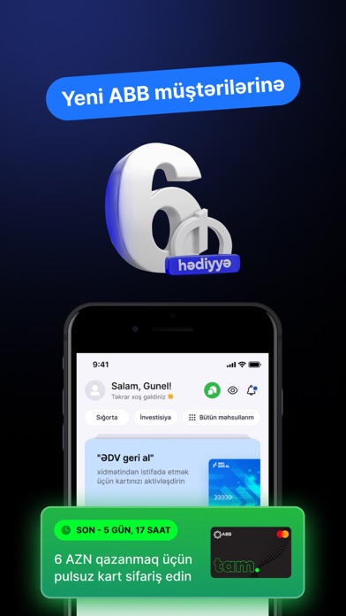 ABB mobile: 2x ƏDV, Keşbek Screenshot