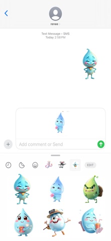 晶莹露珠贴纸 screenshot