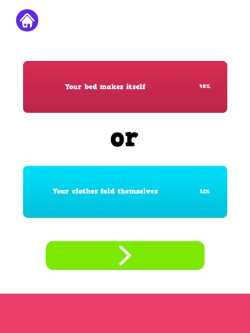 Would you rather for party iPad screenshot