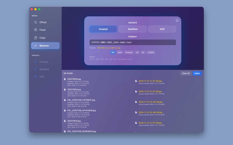 App screenshot
