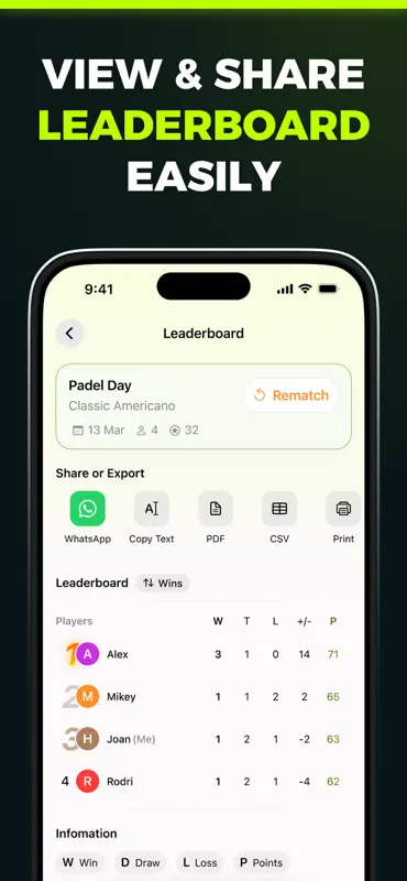 Padel Americano - PadelMake screenshot 6 of 6