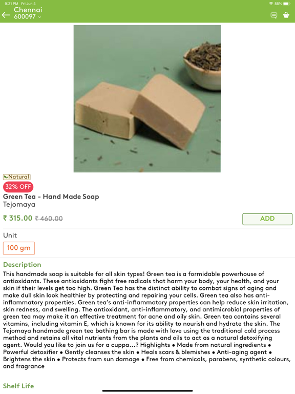 Orgfarm iPad screenshot 5 - Shopping app