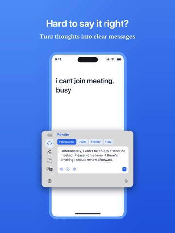 typeApp: AI Keyboard & Grammar iPad screenshot